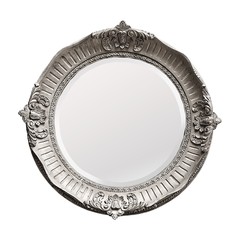 Silver wooden frame for a picture or a mirror