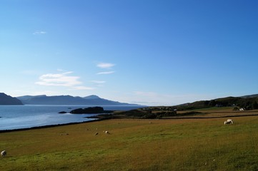 Raasay is an island located between Scotland and the Isle of Skye.