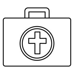 Obraz premium medical kit isolated icon vector illustration design