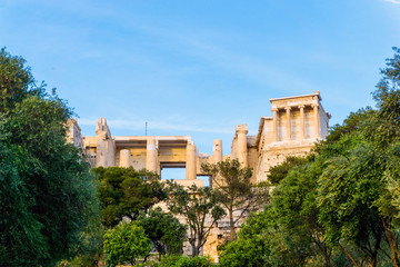 Fototapeta na wymiar view of Historic Old Acropolis of Athens, Greece
