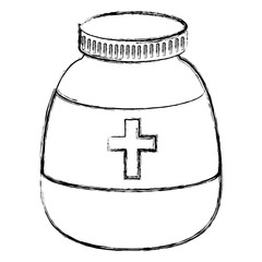 bottle medical isolated icon vector illustration design