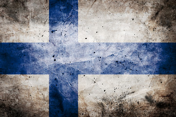 Finland flag - obrazy, fototapety, plakaty