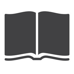 Open magazine icon vector