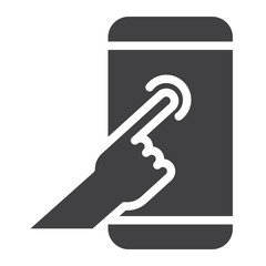 Touch screen icon vector