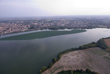 Fototapeta premium Vedute Mantova città lago, Cittadella, Marmirolo, Goito, Bosco Fontana