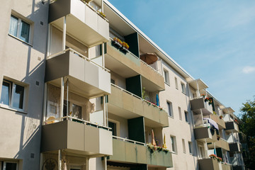 old industrial apartment building in west berlin