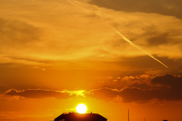 Sunset and clouds style