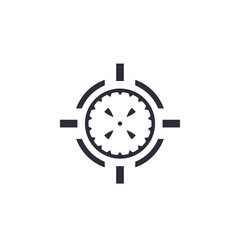 crosshair isolated on white