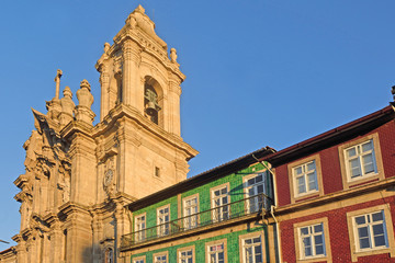 Fototapeta na wymiar Igreja dos Congregados Church, Avenida Central, Braga, Minho region, Portugal