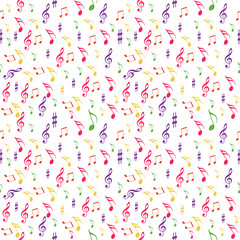 seamless pattern music