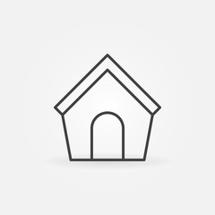 Doghouse line icon