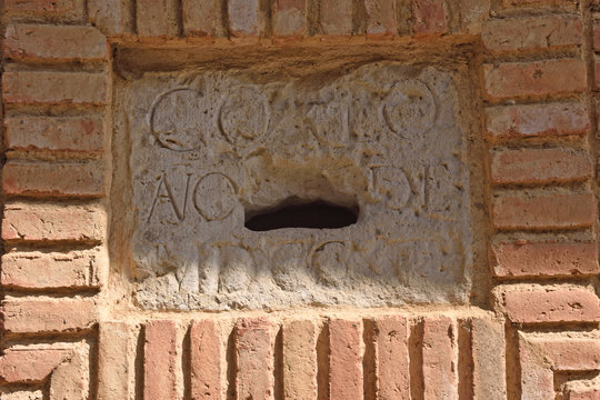 the oldest mailbox in Spain, Mayorga, Valladolid province, Castilla y Leon, Spain