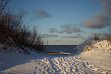 Winter by the coast.