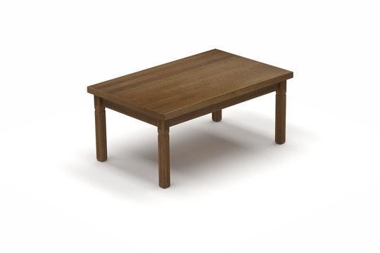 3d illustration of a coffee table