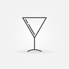 Martini glass vector simple icon