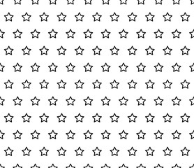 Black Star Line on White Background