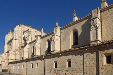 Fototapeta na wymiar Rear facade of the cathedral of Palencia, Castilla y Leon, Spain