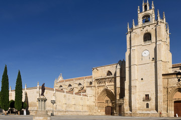 Fototapeta na wymiar Cathedral of San Antolin of Palencia, Castilla y Leon, Spain