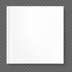 Square book cover isolated. EPS 10 vector