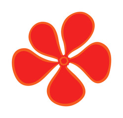 Festive Flower Element Design handmade clip-art 