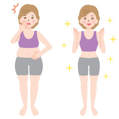 ダイエット　女性　ビフォーアフター