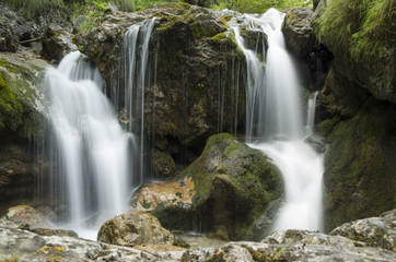 Waterfalls, clear water