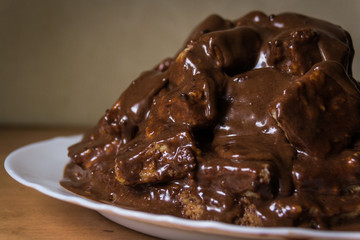 Chocolate cake.