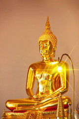 Golden Buddha Statue in Temple
