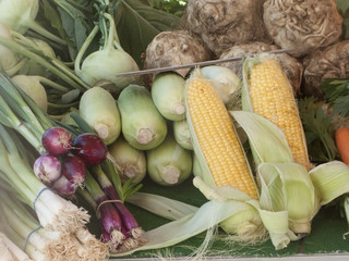 Gemüse auf Marktstand - 170874375