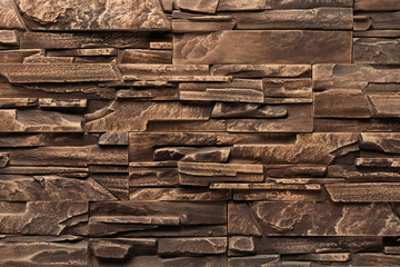 Obraz premium Finishing stone brown