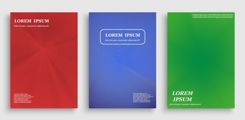 Colorful abstract pattern background with line texture for business brochure cover design with geometric halftone gradients