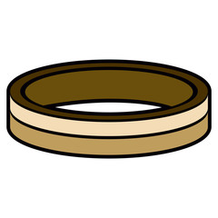 Isolated golden ring