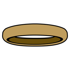 Isolated golden ring