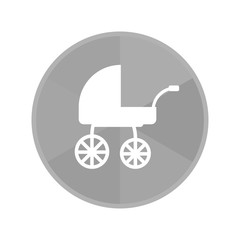 Kreis Icon - Kinderwagen mit geraden Achsen
