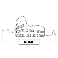 Obraz premium Cityscape of Rome