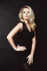 Naklejka premium portrait of a beautiful blonde female