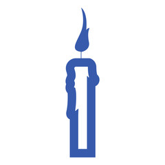 Isolated candle icon