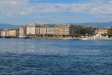 Obraz premium Lac et ville de Genève, Suisse