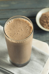 Healthy Homemade Chocolate Protein Shake