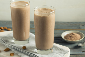 Healthy Homemade Chocolate Protein Shake