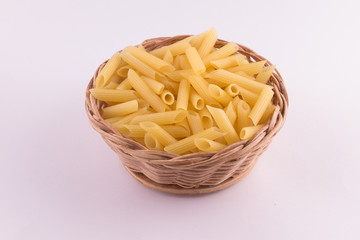 Pasta Penne into a bowl