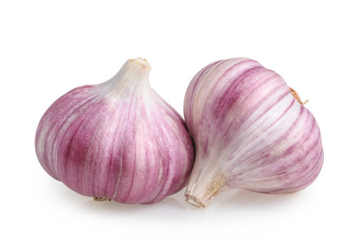 Garlic isolated on white background