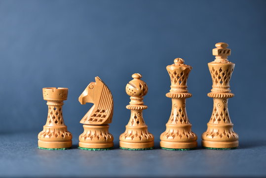 White Chess Pieces Set