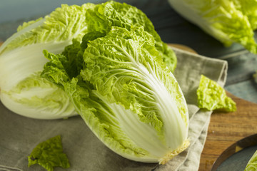 Raw Green Organic Napa Cabbage