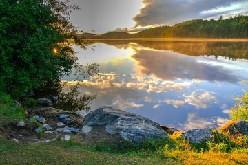 Algonquin Park Sunset At Lake Opeongo
