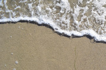 Fototapeta na wymiar beach and wave