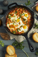 Homemade Saucy Shakshuka with Eggs