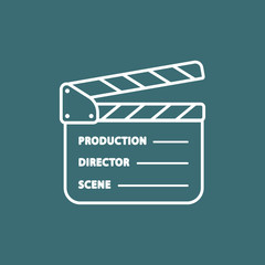 Naklejka premium movie clapper board