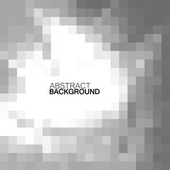 Abstract gray background of squares. Geometric texture. Halftone effect. Vector illustration. Eps 10