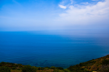Naklejka na ściany i meble A wonderful view of the mediterranean sea